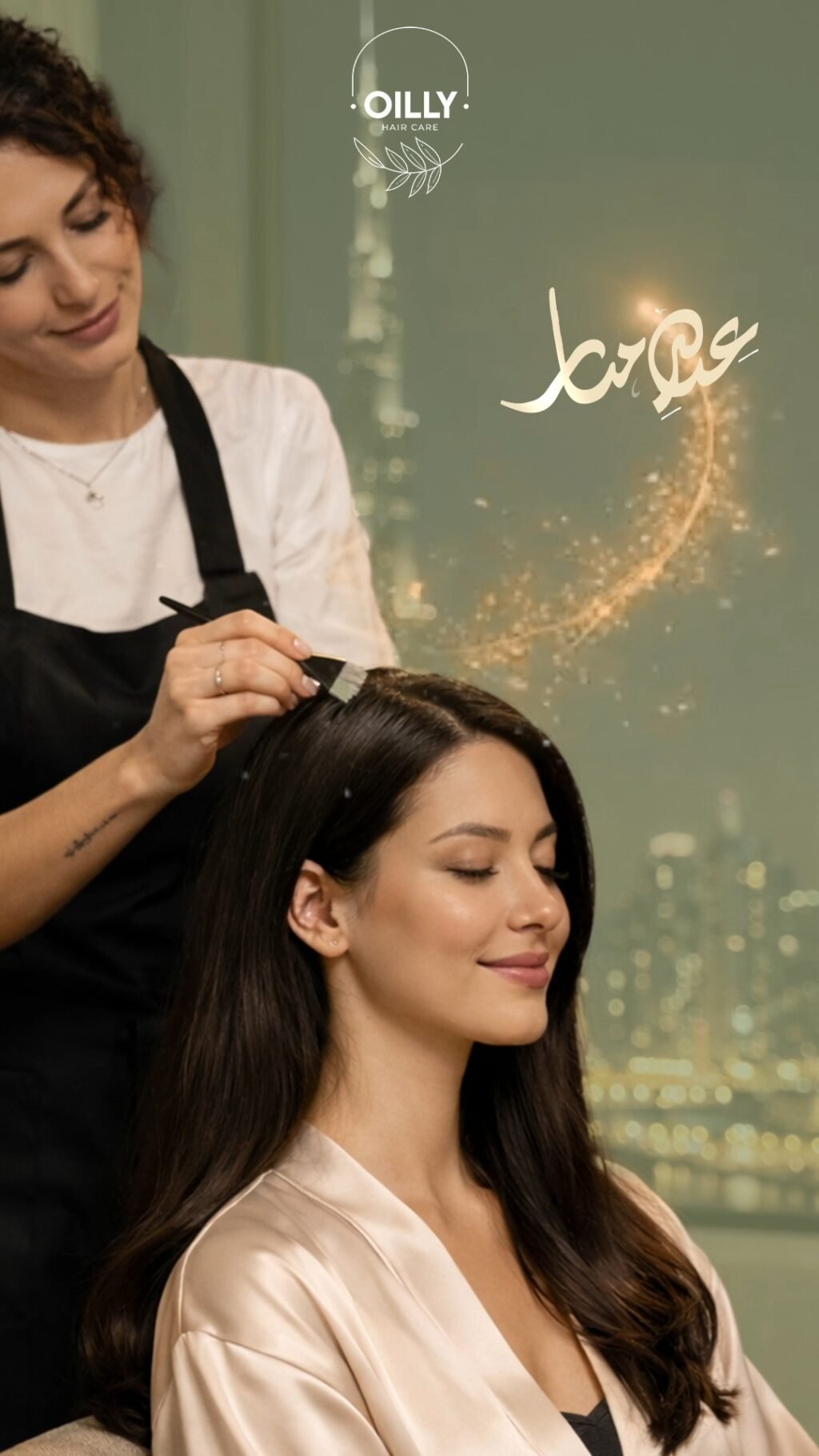 Instagram post from oillyhaircare. This post is in position 5.